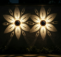 Lampe murale d'hôtel solaire à LED avec détecteur de mouvement, cylindre en acier inoxydable, étanche IP65, lumière blanche chaude pour extérieur, jardin
