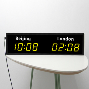 CP34 cheetie ซอฟต์แวร์ที่ใช้โซนเวลา LED World Windows เพื่ออัปเดตเวลานาฬิกาสองเขตเวลาสำหรับสำนักงานสนามบิน - Product Image 5