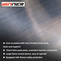 Kompor Gas Stainless Steel untuk Dapur Komersial, Peralatan Masak Restoran dan Katering