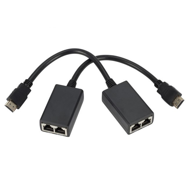 HDMI Super Extender by Cat-5e/6 Rj45 Audio HDMI Extender with PVC Repeater Ethernet HDMI Extender Repeater
