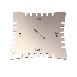 4pcs吉他缺口半径测量仪不锈钢指板半径测量仪