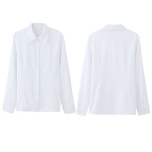 2026 Europa USA Neue Damenmode Lässige Strickjacke mit Knöpfen Übergröße Hemd Top Sommer Bluse <span class=keywords><strong>5XL</strong></span> - Product Image 5
