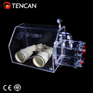 TENCAN Vaccum Selada Câmara Transparente 15mm Espessura Acrílico Lab Glove Box para Experiência Bateria - Product Image 5