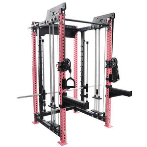 Jeu complet d'équipement d'entraînement commercial Smith Machine à domicile de gymnastique personnalisée Portique multifonctionnel Supports à squat - Product Image 1