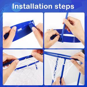 2 packs de bandeaux de <span class=keywords><strong>basket</strong></span>-ball pour enfants et adultes avec 20 balles, bandeau réglable en filet pour panier et cadeau d'anniversaire. - Product Image 4