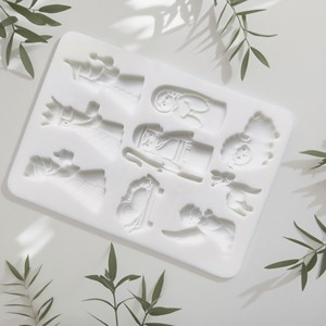 Stampo in Silicone per Natività Sacra, Natale, Gesù, Famiglia, Re Magi, Angelo, Animale, Pecora, Resina, Fondente, per Artigianato Fai da Te, Torte - Product Image 4