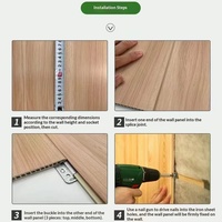 Nouveaux panneaux muraux intérieurs décoratifs en cristal de carbone, insonorisés, imperméables, résistants à l'humidité, sans joint, pour la maison, installation facile