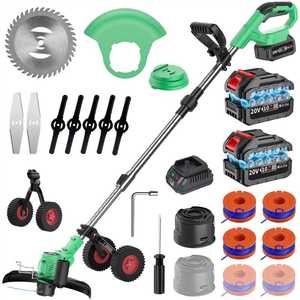 Cortacésped Inalámbrico de 20V con Mango Telescópico Plegable, Recortadora de Césped a Batería para Jardín CG-20AP - Product Image 1