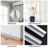 Cinta de sellado autoadhesiva para la parte inferior de puertas y ventanas, aislante de sonido, antipolvo, resistente al desgaste, para ventanas correderas.