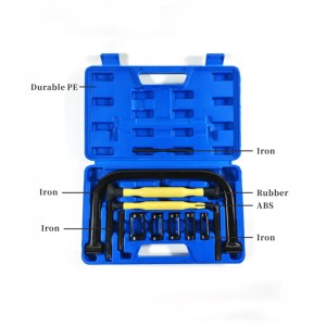 12pcs Valve <strong>Spring</strong> <strong>Compressor</strong> Removal <strong>Tool</strong> Valve Lapper <strong>Tool</strong> Auto Compression C-Clamp Service <strong>Kit</strong> - Product Image 2