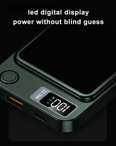 Magsafered ที่ชาร์จแบบพกพา5000มิลลิแอมป์ต่อชั่วโมง, พาวเวอร์แบงค์ขนาดเล็ก PD MAG ชาร์จเร็ว22.5วัตต์พกพาได้ปลอดภัยแสดงผล LED สำหรับ <span class=keywords><strong>iPhone</strong></span> 16 - Product Image 3