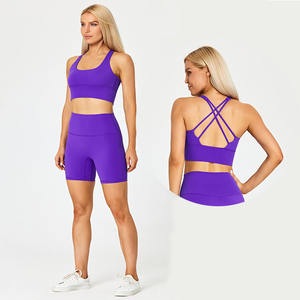 Soutien-gorge de sport minimaliste 24 couleurs, nouvelle collection, haute performance, coupe ajustée, respirant et léger pour femmes, idéal pour le fitness et le <span class=keywords><strong>yoga</strong></span> - Product Image 1