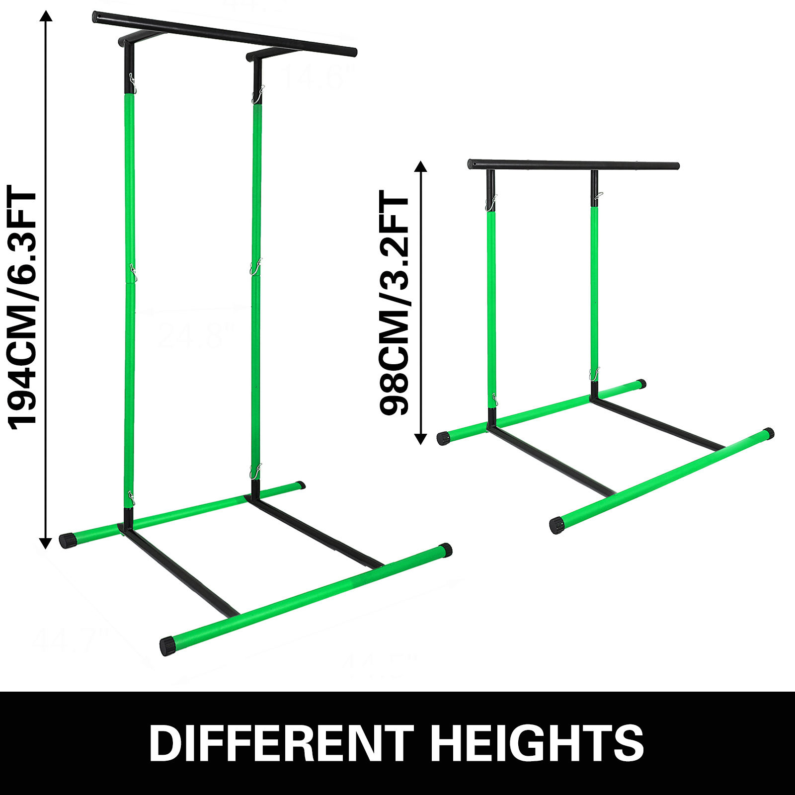 Pull-up bar and arm rests for performing pull-ups dips ,squats power tower