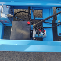 Plateforme élévatrice mobile à ciseaux hydraulique de 16 m avec stabilisateurs, vérins électriques, capacité de 500 kg, commande au sol/sur plateforme