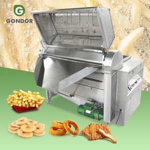 Freidora industrial a gas de gran capacidad para patatas fritas y pollo frito - Product Image 1