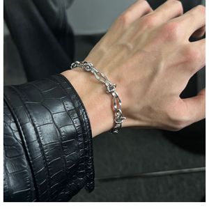 Ancho 8mm Thorn Hollow Flake Pulsera Acero inoxidable Montaje personalizado DIY Pulsera Hip Hop Tendencia - Product Image 5