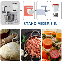 Robot culinaire multifonction SOHEF électrique 6L avec batteur sur socle, 6 vitesses, mixeur et blender