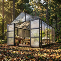 Serre en aluminium en promotion pour jardin extérieur, idéale pour plantes de jardin, produit de bricolage pour jardinage