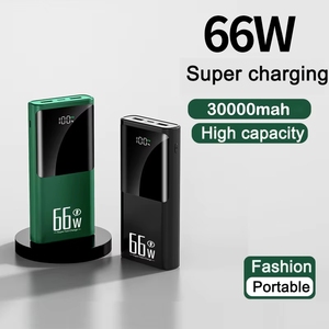 Batería PD de 30000 mAh de Alta Capacidad, Ultra Delgada, Carga Rápida de 66 W, Banco de Energía con Pantalla LED, 5V/9V/12V Tipo-C <span class=keywords><strong>Mini</strong></span>/<span class=keywords><strong>Micro</strong></span> USB - Product Image 2