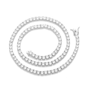 Neues grenzüberschreitendes Zirkon-Tennisarmband, galvanisiert, für Damen und Herren, im Hip-Hop-Stil, meistverkauftes Schmuck-Accessoire, Pulloverkette - Product Image 5