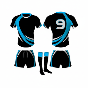Conjunto de camisetas de rugby personalizadas uniformes sublimados transpirables hechos en Pakistán diseños personalizados MOQ bajo - Product Image 1
