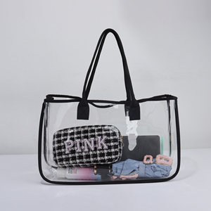 Borsa Tote in PVC Trasparente Personalizzabile con Logo Stampato, Impermeabile, Riutilizzabile, per Uomo e Donna, per Sport e Eventi Sportivi - Product Image 3