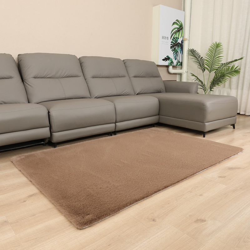 โพลีเอสเตอร์-คอตตอน ขนจิ้งจอก สีถั่วบด