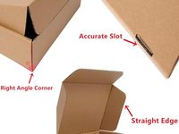 Petites boîtes d'expédition pour envois postaux, colis, emballages bruns pour le stockage professionnel ou boîtes cadeaux en carton ondulé