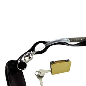 Sabuk Kesucian Dewasa AM-SM255 dari Baja Anti Karat untuk Pria Gay, Mainan Seks dengan Kateter Manik <span class=keywords><strong>Anal</strong></span> - Product Image 5
