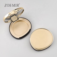 Offre Spéciale : Étui de luxe pour poudre compacte, boîtier vide doré pour fond de teint, conteneur rond pour poudre compacte, vente en gros