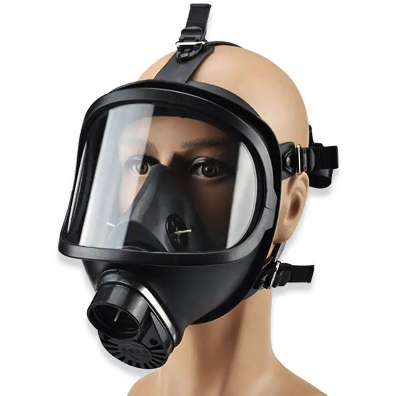 Industrial metade do rosto oxigênio químico preto CBRN respirador filtro tático anti poeira tóxica e nuclear ABEK máscara de gás lacrimogêneo