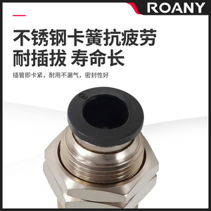 Pneumatic <b>Quick</b> Connect Coupler 4 6 8 10 12mm Straight Through Copper Plastic <b>Connector</b> For Air Hose Fitting - Product Image 5