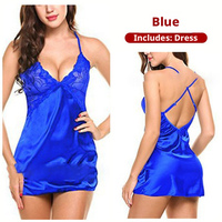 Vente chaude Robe de nuit en dentelle transparente unie pour lune de miel Chambre à coucher érotique Vêtements de nuit pour femmes Lingerie sexy