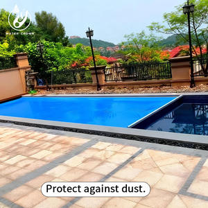 Cubierta de Seguridad para <span class=keywords><strong>Piscina</strong></span> de PVC de Tamaño Personalizado Water Crown, Lona Resistente de 1.5 mm, Cubierta Antideslizante para Residencias y Hoteles, Protección UV - Product Image 1