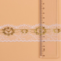 10 mètres/lot largeur 4 cm fil d'or doux garniture en dentelle pour vêtements sous-vêtements parapluie soutien-gorge accessoires décoration de la maison