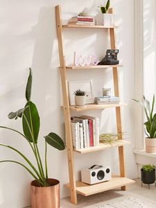 Estantería Moderna de 5 Niveles, Estantería de Madera en Forma de Escalera, Estantería para Exhibición de Libros, Escalera para Sala de Estar, Baño, Dormitorio - Product Image 2