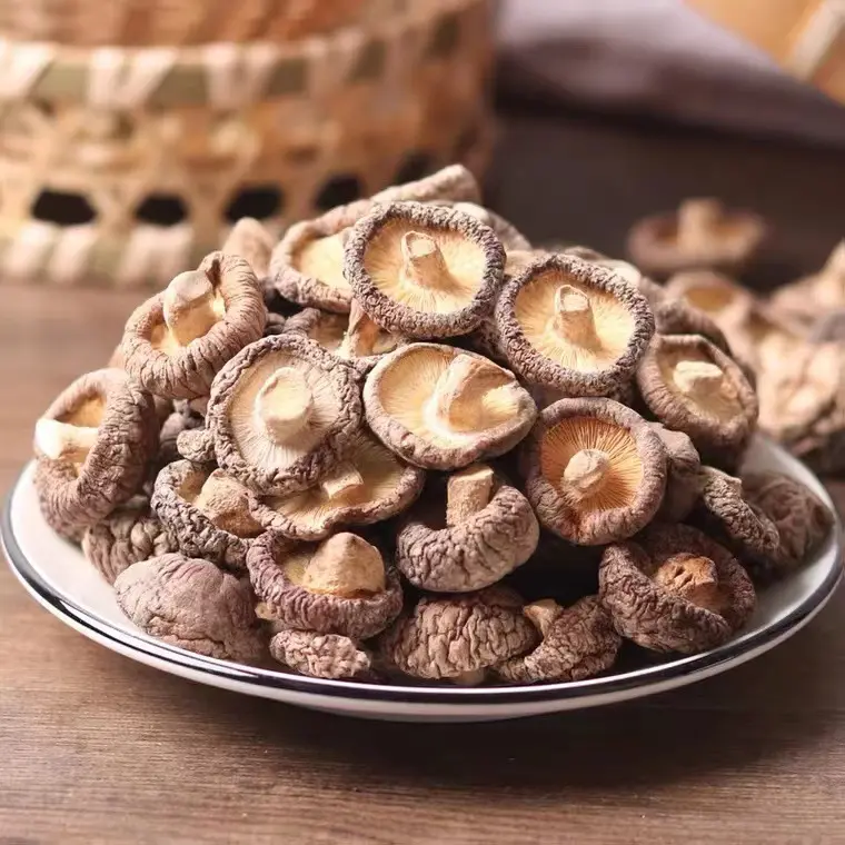 Jamur Kering Kering Jamur Dapat Dimakan Tingkat Atas Jamur Shiitake Utuh