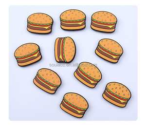<strong>Wholesale</strong> DIY Eco-Friendly Food-Grade BPA Free <strong>Silicone</strong> Cola Coffee Hamburger Shape Focals <strong>Beads</strong> for Pen and Keychain Making - Product Image 6