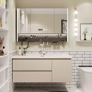 Batch Purchase Bathroom Cabinet with Sink Waterproof Bathroom Vanity with <b>Mirror</b> for Home Bathroom Furniture - Product Image 5