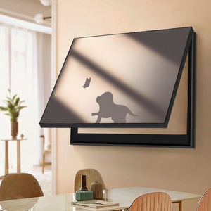 Bán buôn tùy chỉnh kích thước hợp kim nhôm hộp đồng hồ điện màu đen PVC tráng khung hiện đại trang trí nhà sơn treo chức năng - Product Image 3