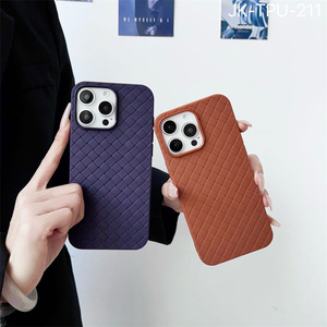 Pour OPPO A77S/A77/A57E/A5/A40/A18/A12/A3X/A3/<span class=keywords><strong>A7</strong></span> motif tissé fumée couverture arrière TPU Dissipation thermique antichoc étui de téléphone portable - Product Image 2