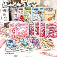 Offre Spéciale – Carnet 3D à spirale personnalisé pour fournitures scolaires – Cahier de notes mignon à motif de dessin animé en 3D avec spirale extensible