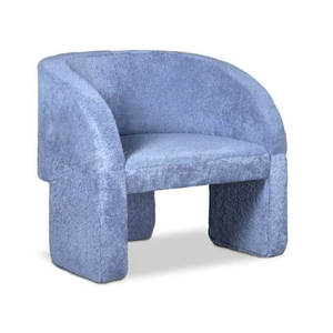 Muebles nórdicos para sala de estar, Sillón tapizado de ante <span class=keywords><strong>rosa</strong></span> para ocio, sofá individual de Hotel de madera para restaurante y cafetería - Product Image 3