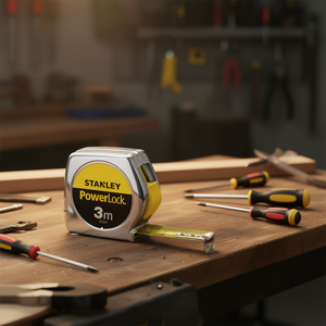 Stanley PowerLock Tape Measure 3m Metal Case Measuring <b>Tool</b> - Product Image 3