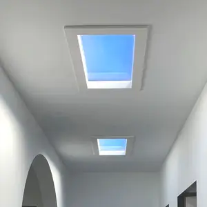 Smart Wifi APP Remote Control 300x300 300x600 600*1200 Natural Daylight Blue Sky Light LED Ceiling Panel Artificial Skylight