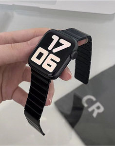 สายนาฬิกาแม่เหล็กปรับได้สำหรับผู้ชายสายนาฬิกาสแตนเลสสำหรับ iPhone iWatch <span class=keywords><strong>6S</strong></span> 7 SE 8 ultra - Product Image 4