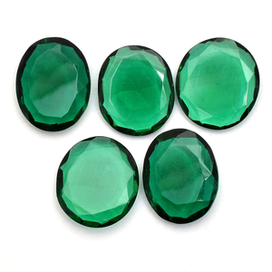 Tourmaline chromée 15x20mm, pierre précieuse ovale facettée, coupe cabochon rose, couleur hydro quartz, pierre semi-précieuse en vrac, coupe pour bijoux - Product Image 2