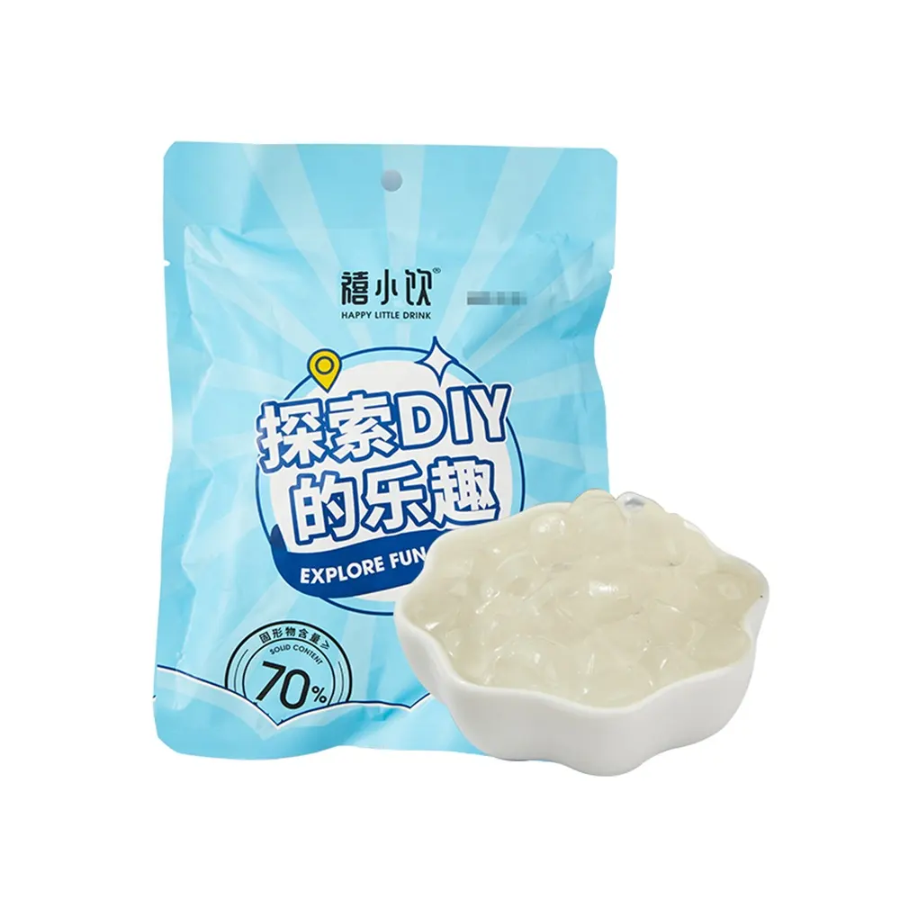 Boba Tea Bubble Milk Tea Ingredients Original Crystal Boba Kanten Agar Jelly Ball Small Pack 50gx5bags