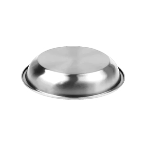 Plaques métalliques de qualité alimentaire multifonctions de différentes tailles et prix de gros pour restaurant Assiette creuse classique en acier inoxydable 18 cm - Product Image 2