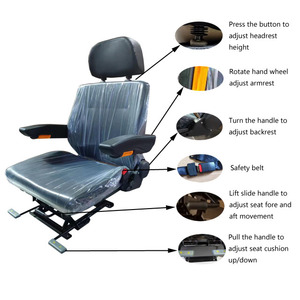 Suministro de fábrica Precio más barato Altura ajustable Construcción Asiento <span class=keywords><strong>Hormigonera</strong></span> Asientos personalizados - Product Image 3